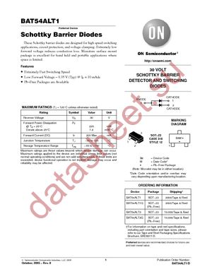 BAT54ALT1G datasheet  